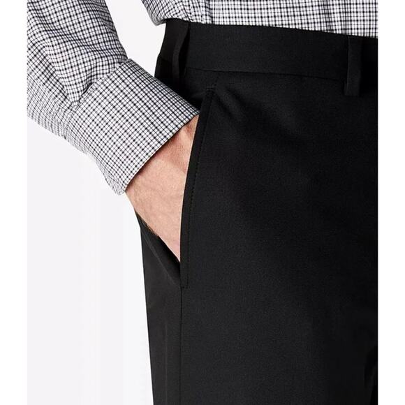 Lauren Ralph Lauren Norton Ultraflex Classic Fit Black Straight Leg Pants 38x29 - Picture 2 of 12